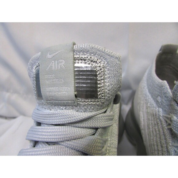 Nike Air VaporMax Flyknit 3 Shoes Womens 7.5 White Platinum Running Sneakers - Picture 7 of 13